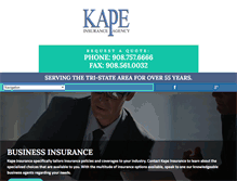 Tablet Screenshot of kapeinsurance.com